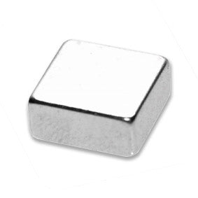 Cube magnétique 2 x 2 x 2mm Néodyme N45, Nickelé - force 100g