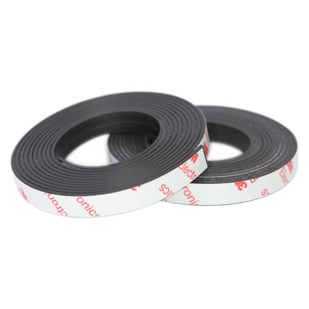 Magnetic Tape - Extra Magnetic Pull Strong 3M VHB Adhesive - Heavy Duty  Thicker Magnet Strips - Flexible Flat Kitchen Magnets Sticky Wall Holder