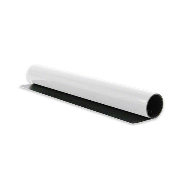 Matte White Vinyl Magnetic Sheet 0,3mm x 1m x 20m Roll - Flexible Magnets