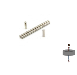 Neodymium Cylinder Magnet 5mm x 20mm N45