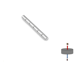 Neodymium Cylinder Magnet 5mm x 8mm N42UH | High Temperature ≤180ºC