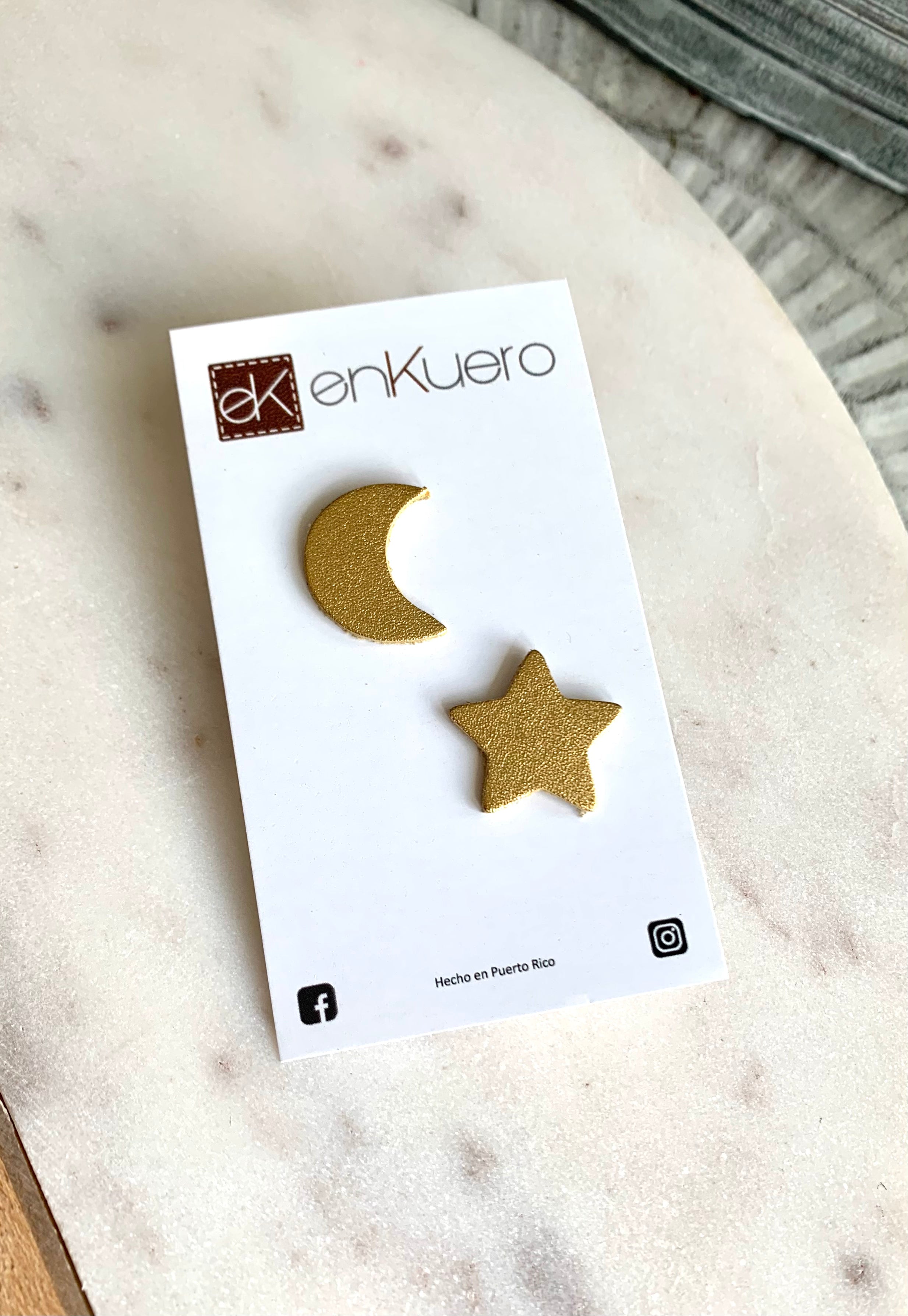 STAR / MOON STUD EARRINGS