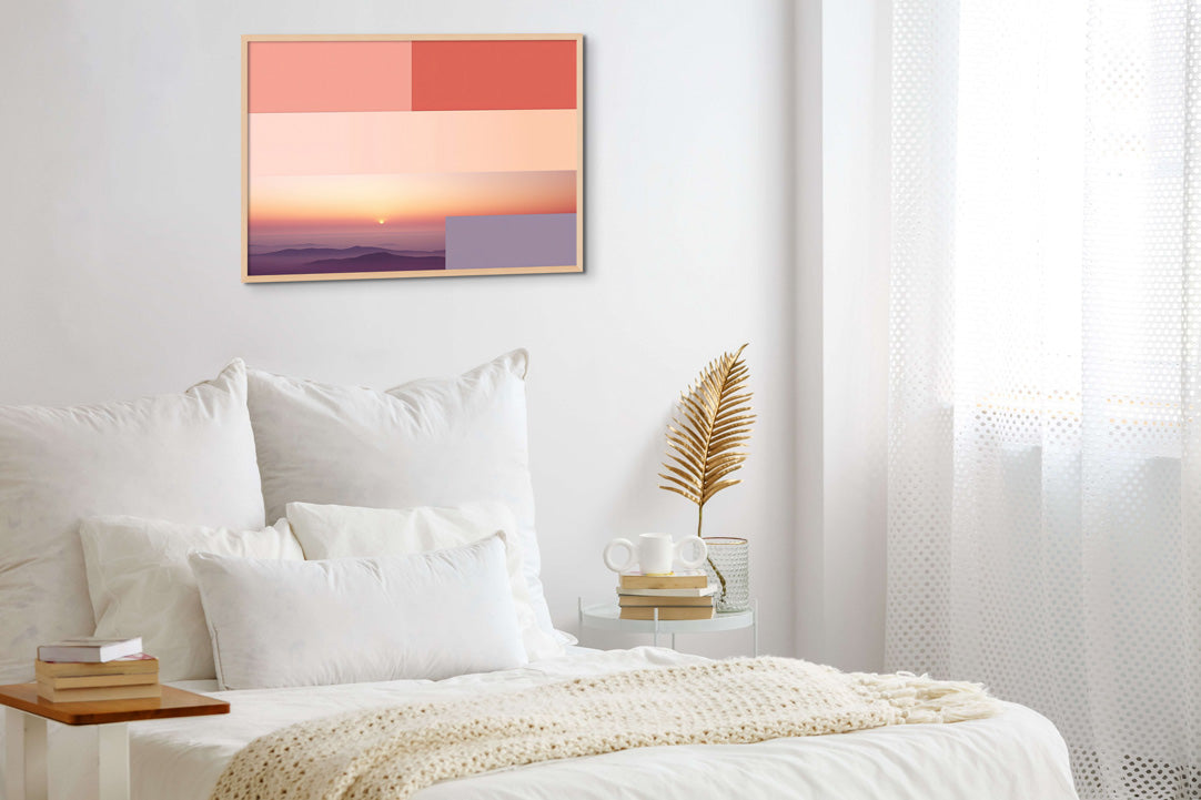 Rothko inspired AI art by Pixel Gallery - Bedroom scene