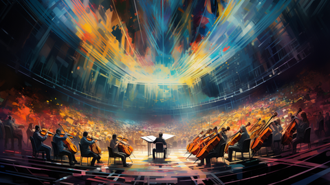 Ai art generated image of concert hall - Pixel Gallery