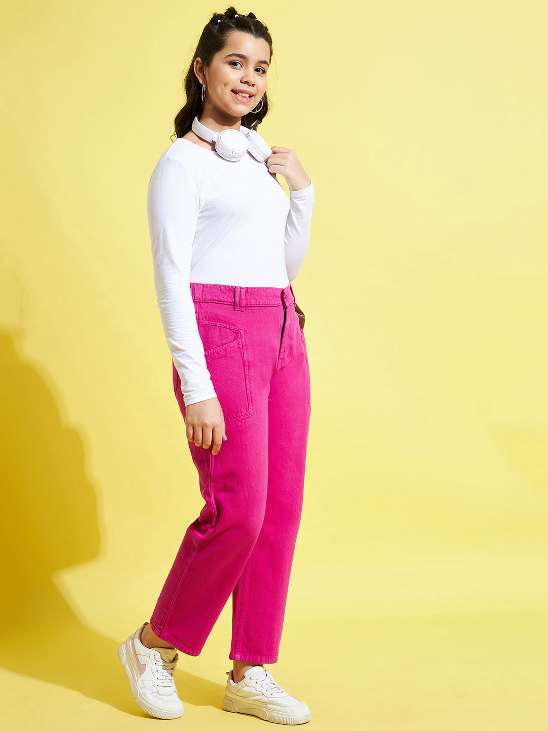 Cotton Front Pocket Girls Jeans Pant at Rs 400/piece in Surat