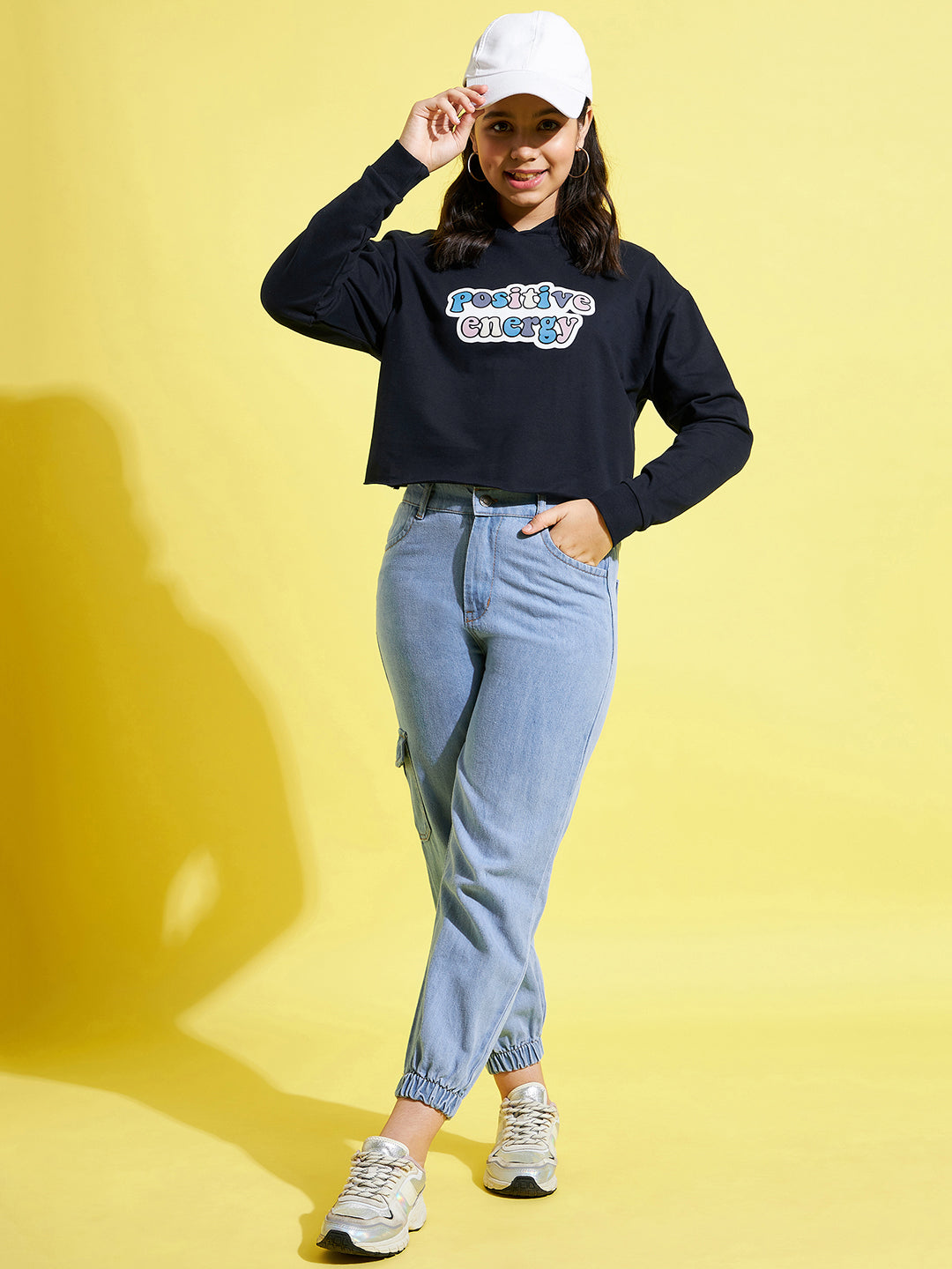 Buy Girls Ice Blue Denim Jogger Jeans Online at Sassafras