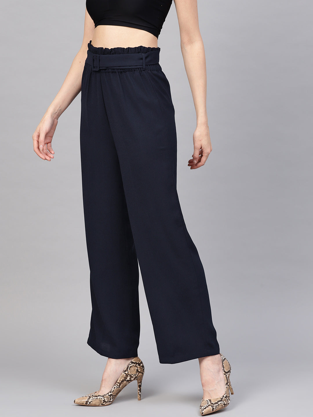 Black cropped belted trousers  Loewe  Département Féminin