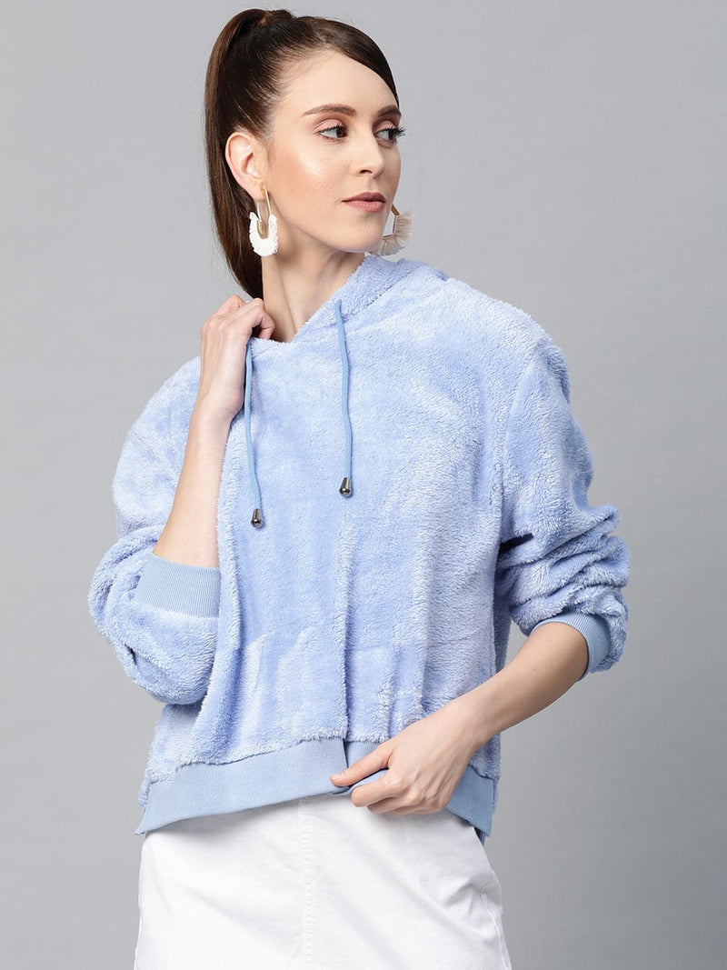 Buy Girls Blue SHINE BRIGHT Foil Print Crop Sweatshirt Online at Sassafras