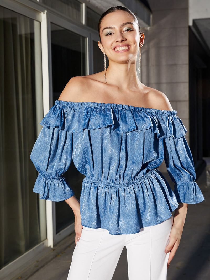 LASTINCH 14/M and 16/L Blue Peplum Top at Rs 798/piece in New