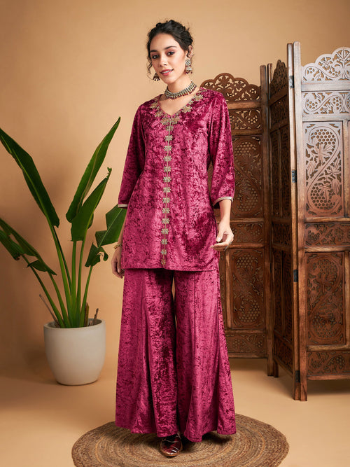 Short Kurta Pants With Gota - Absolutely Desi