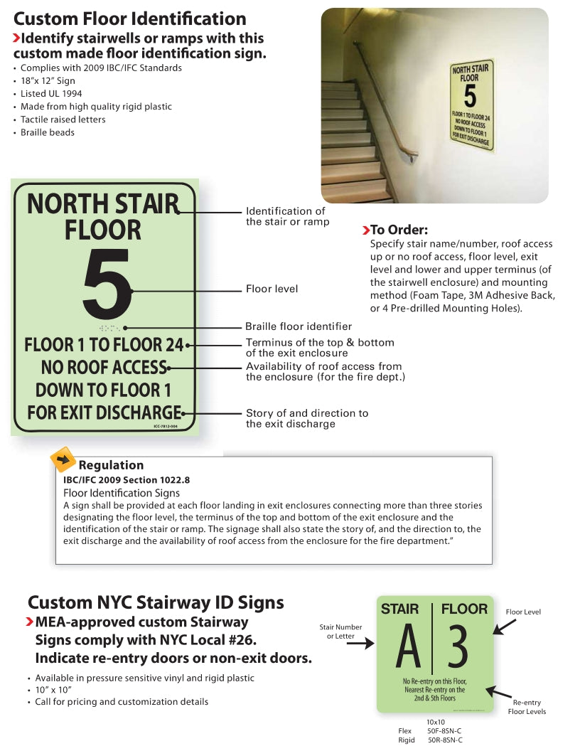 Custom Floor Identification Signs | www.signslabelsandtags.com