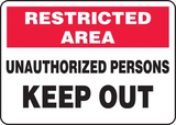 Restriction Signs | www.signslabelsandtags.com