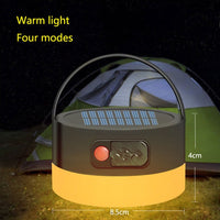 Portable Camping Light Outdoor Solar Bulb USB Charging 5 Mode Tent Lamp Emergency Night Lantern Flashlight for Camping BBQ
