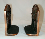 hubley bronzed cast iron bookends