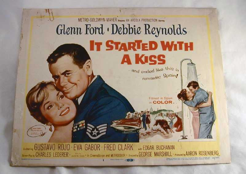 1959 Movie "It Started with a Kiss" Starring Glenn Ford & Debbie Reynolds - Giamer Antiques and Collectibles - Debbie Reynolds Book