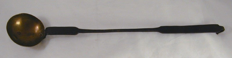 Antique Wrought Iron and Brass Copper Rivets Rat Tail Taster Southeastern Pennsylvania - Giamer Antiques and Collectibles