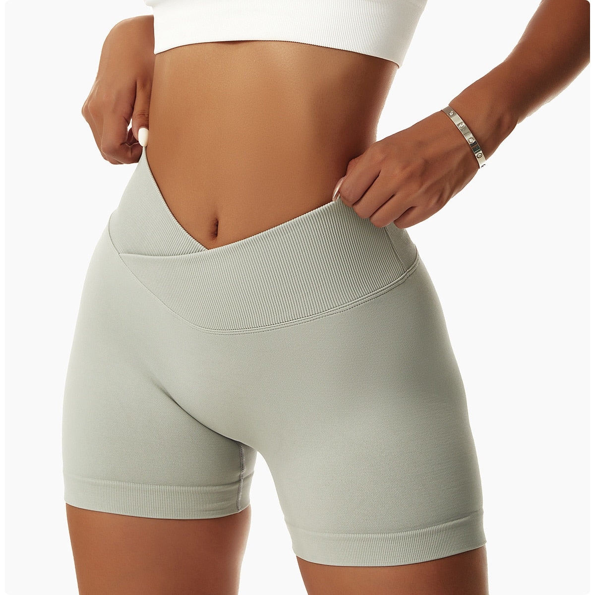 Velocity High Waisted Squat Proof Active Shorts for Women - WF