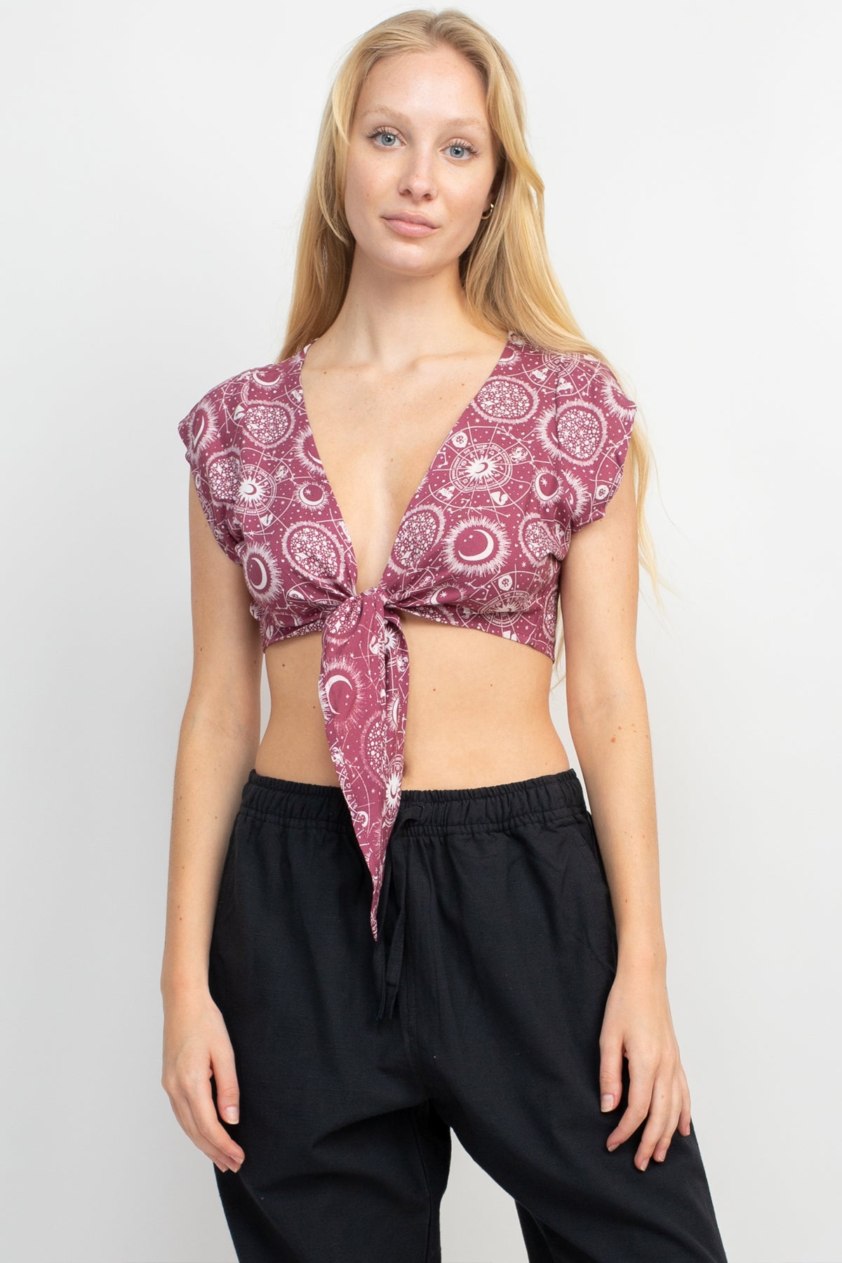 Tulip sleeve crop top – Pranati Kejriwall