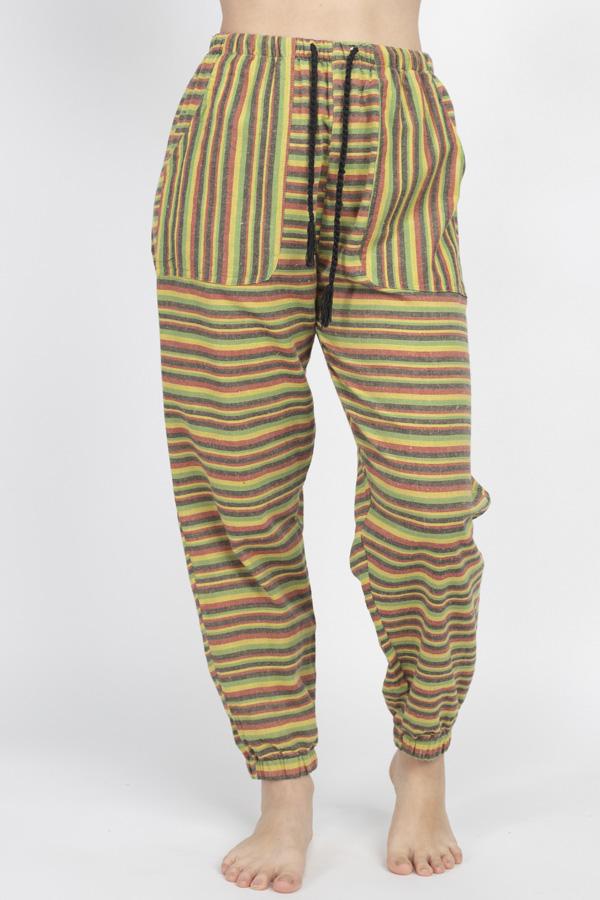 Beachy Boho Stripe Studio Pants – Lakhay-Retail