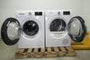 Bosch 800 Series White Chrome Washer & Dryer Set WAT28402UC / WTG86402UC