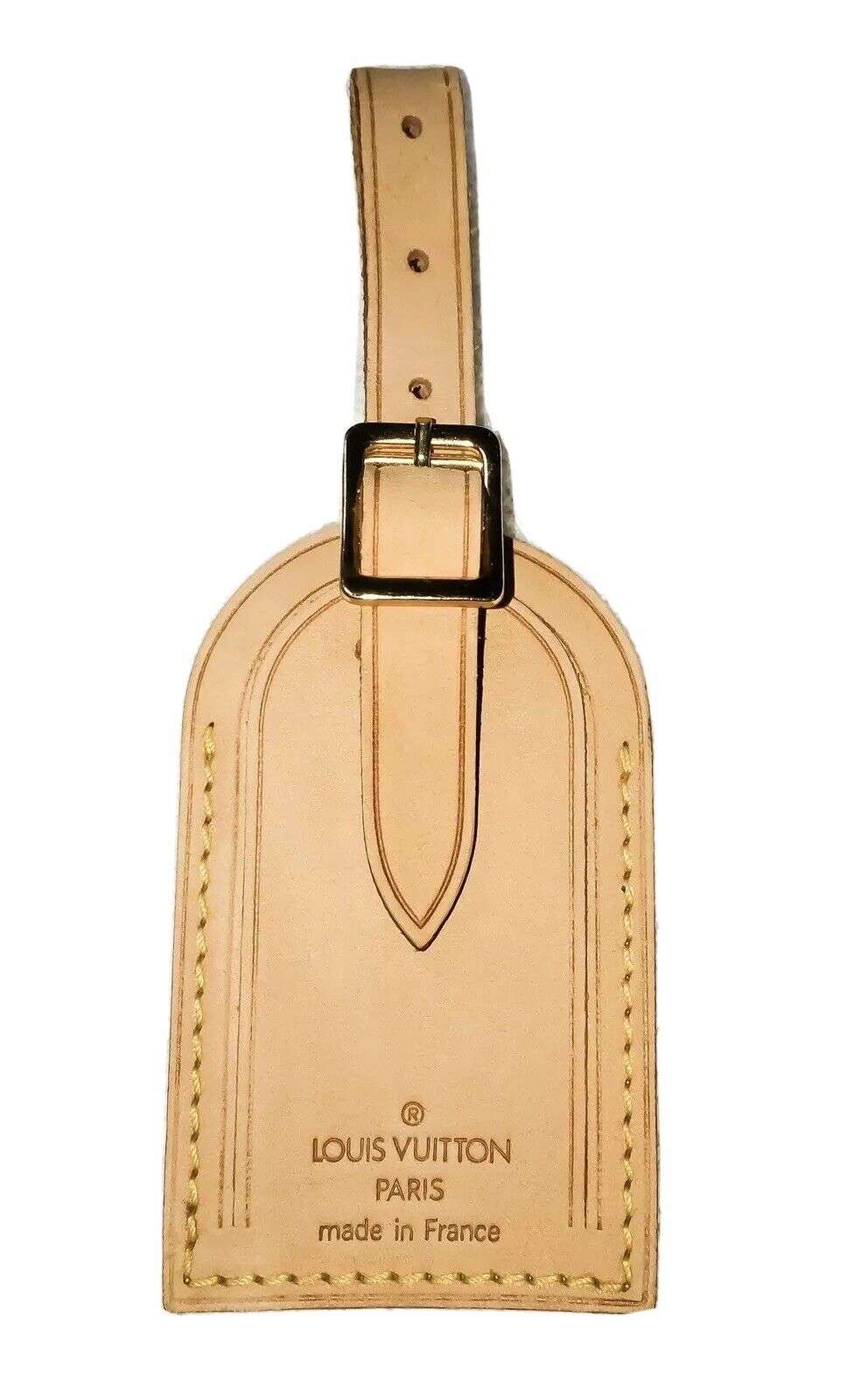 LOUIS VUITTON Vachetta Leather Luggage Tag 45981