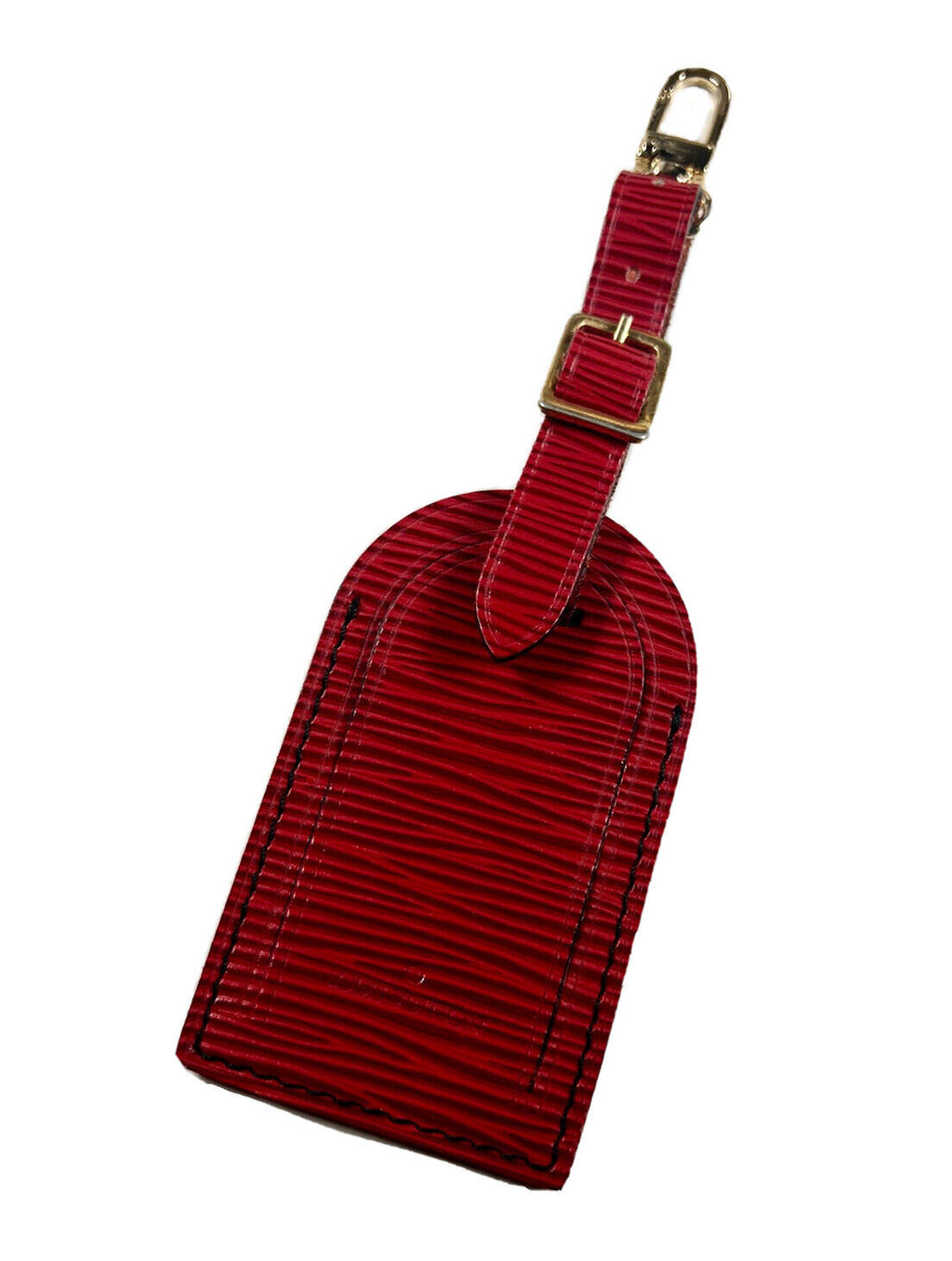 Louis Vuitton Luggage Tag Red Calfskin Authentic France UEC 🎊 – PoshBagShop