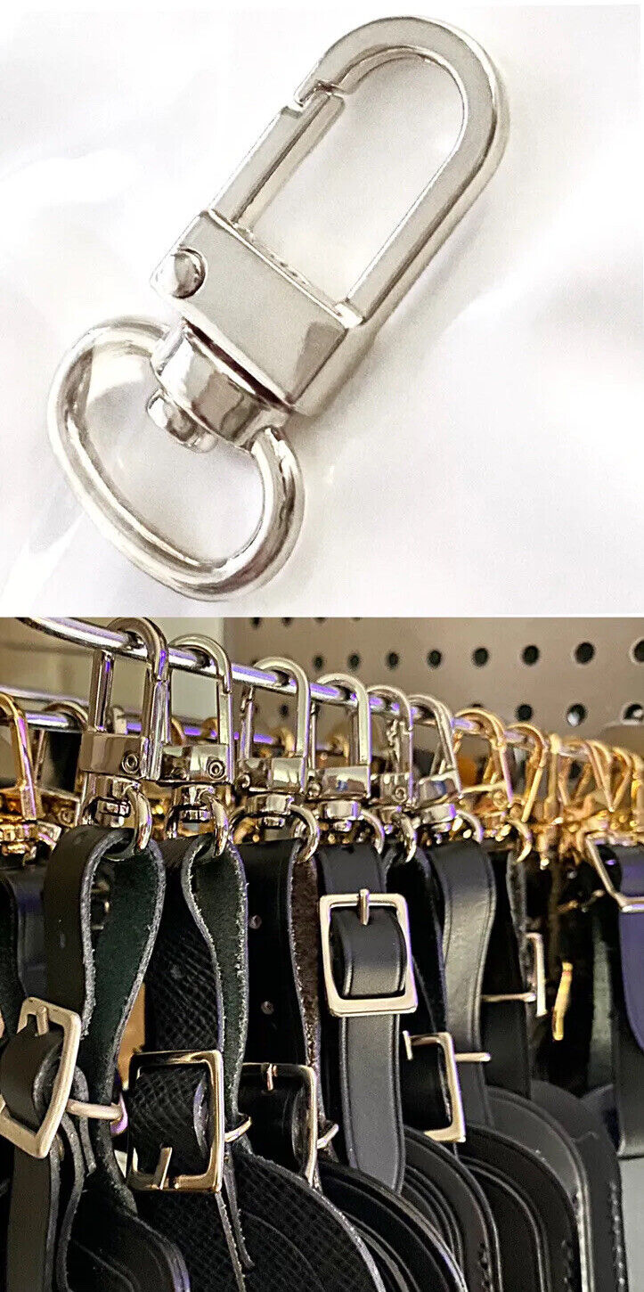 5x Purse Fob Golden Swivel Clasp fits Louis Vuitton Name Tag Key Pendant  Holder