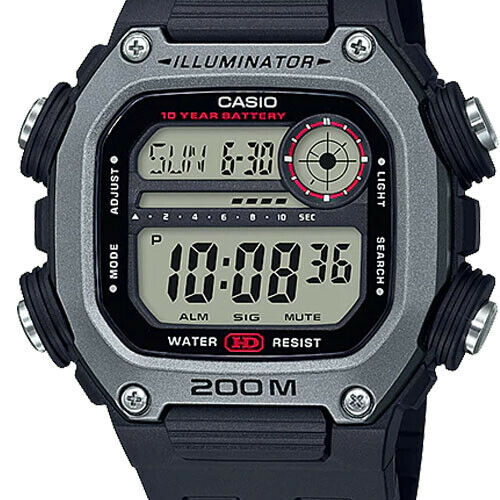 Casio DW-291H-1A 200m Sports Digital Mens Watch Alarm DW-291 New Or — Finest