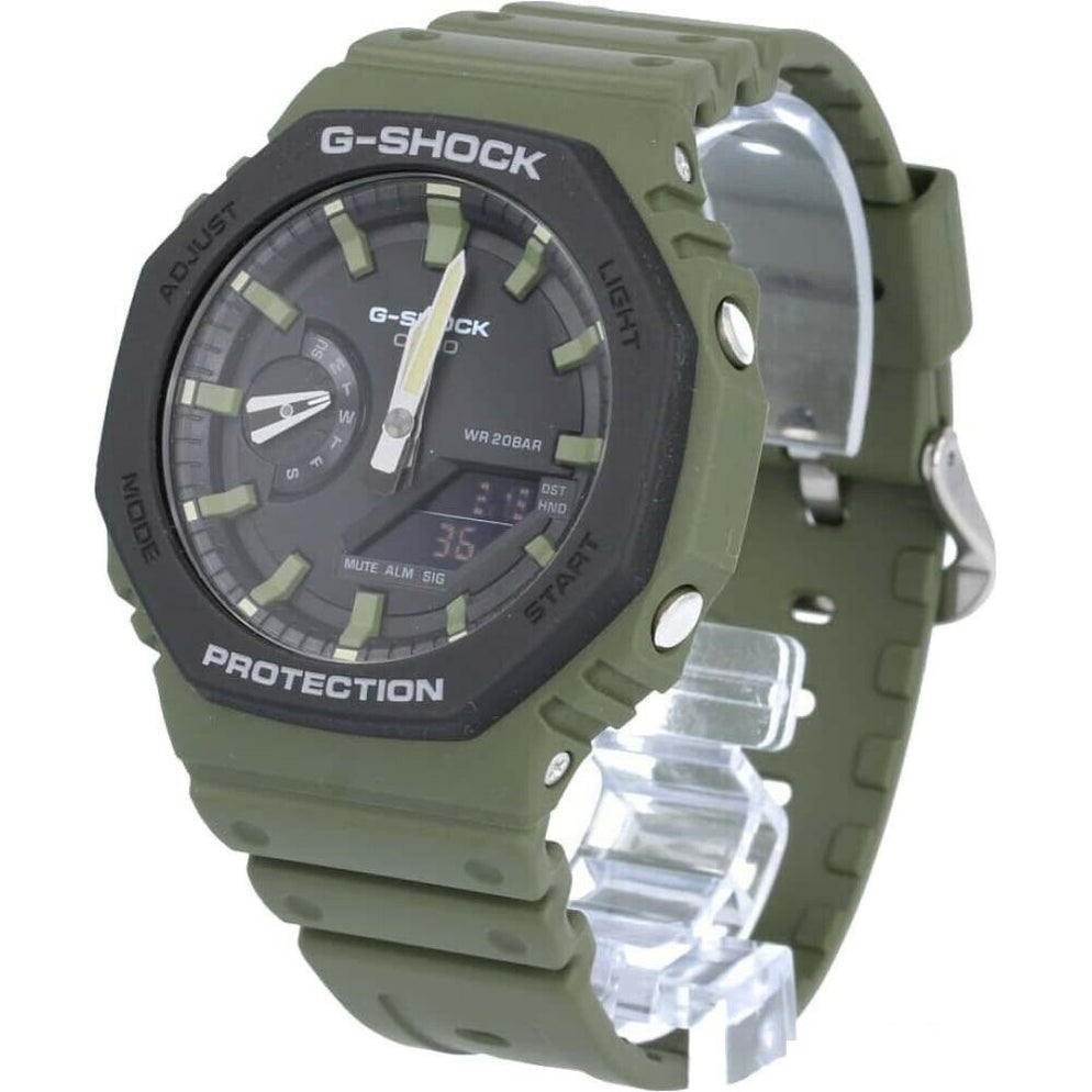 Casio G-Shock GA-2110SU-3A Carbon Core Guard Green Analog Digital Watc ...