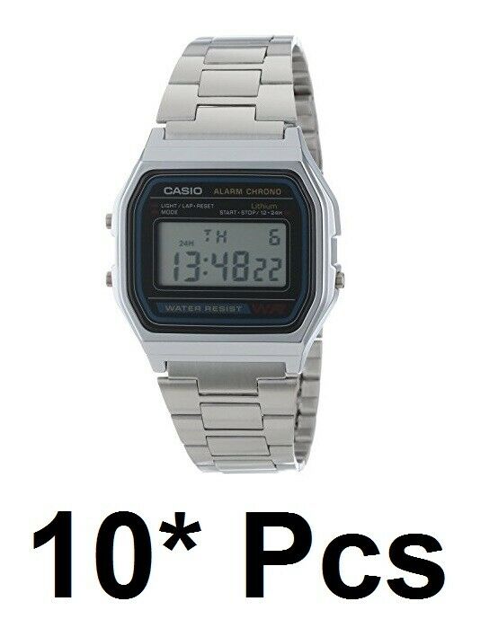 Casio A-158W Pcs Lot Original New Alarm Classic Digital A-158 Watch — Time