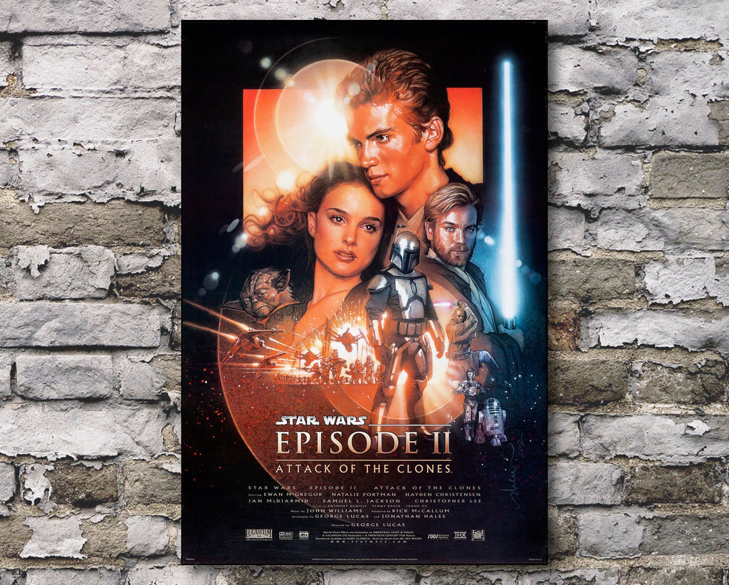 Star wars II Movie Attack Of The Clones Wall Art Home Decor - POSTER 20x30