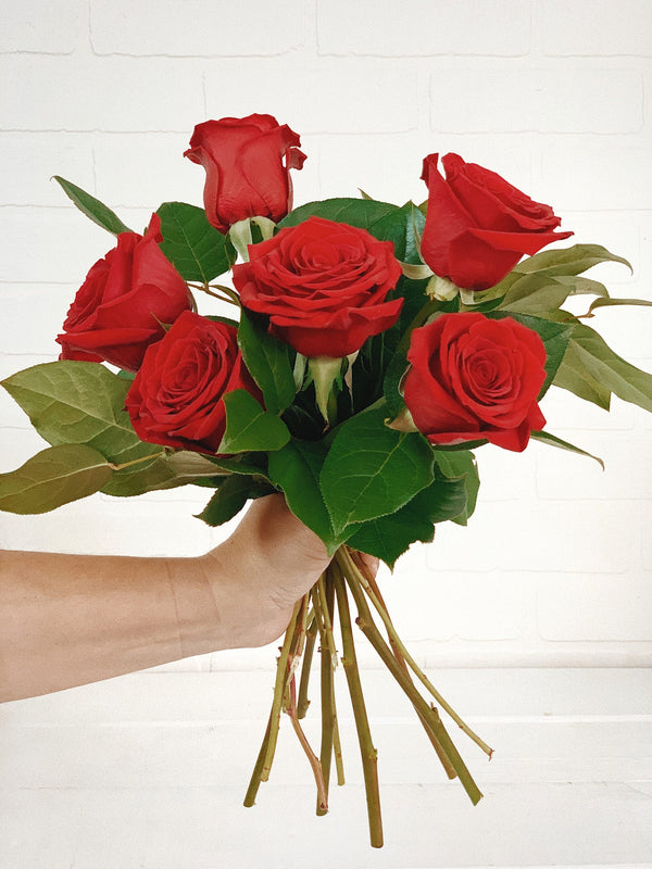 Bouquet de 6 roses – Il était une fleur