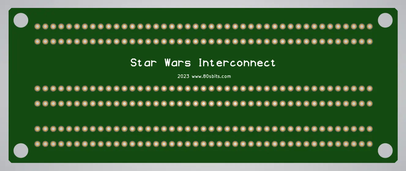 80sBits Star Wars Interconnect Repro PCB 80sBits