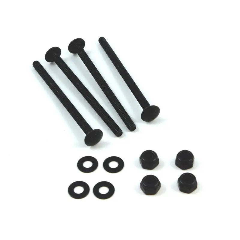 Black Powder Coated Carriage Bolt Kit for Trackballs Paradise Arcade