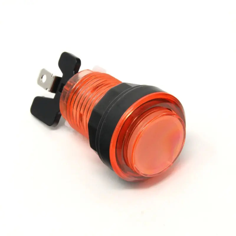 Paradise LED Button - Translucent Orange Paradise Arcade Shop