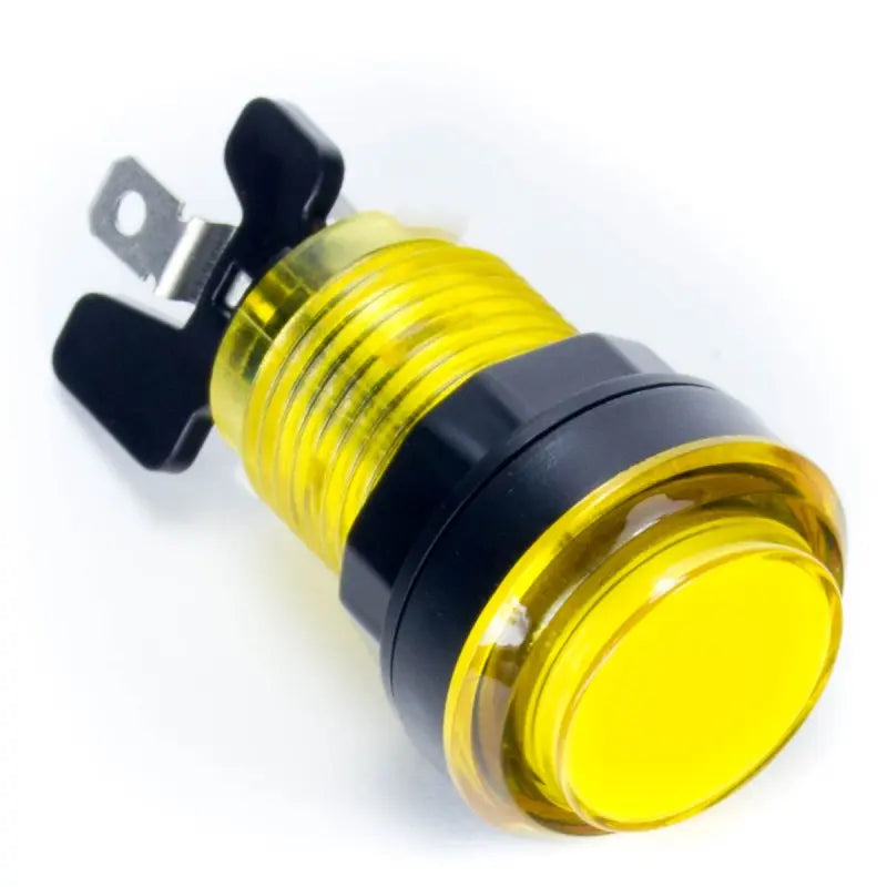 Paradise LED Button - Translucent Yellow Paradise Arcade Shop