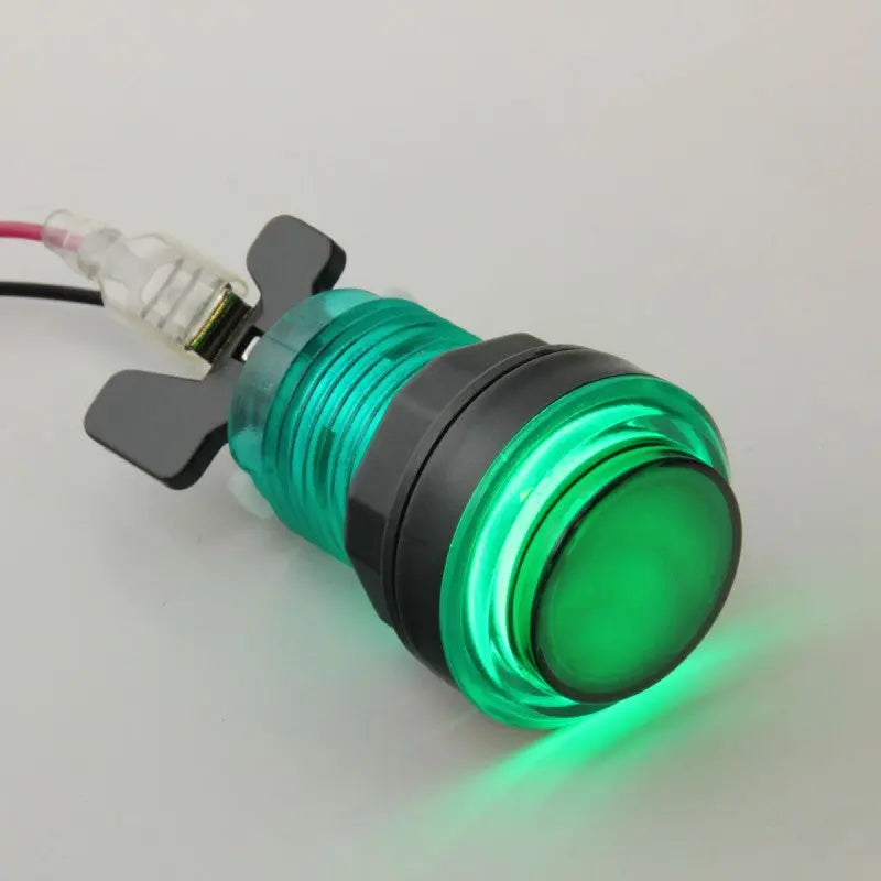 Paradise LED Button with Smoke Plunger - Translucent Green Paradise Arcade Shop