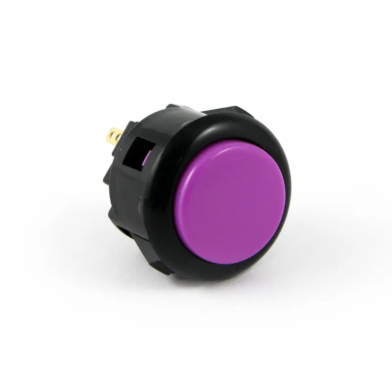 Sanwa OBSF-24 Snap-in Button - Black & Violet Sanwa