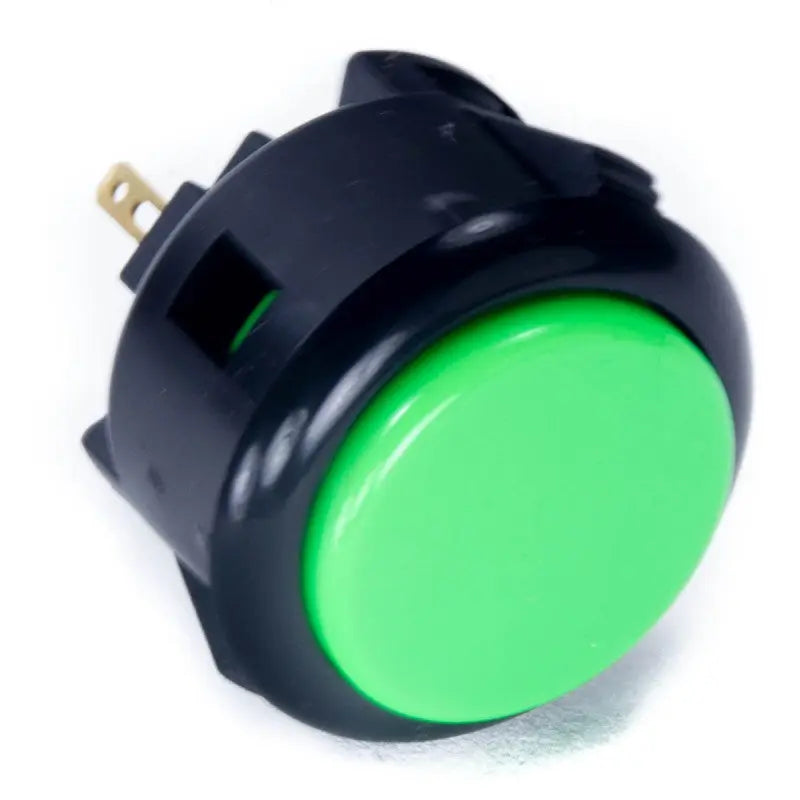 Sanwa OBSF-30 Snap-in Button - Black & Green Sanwa