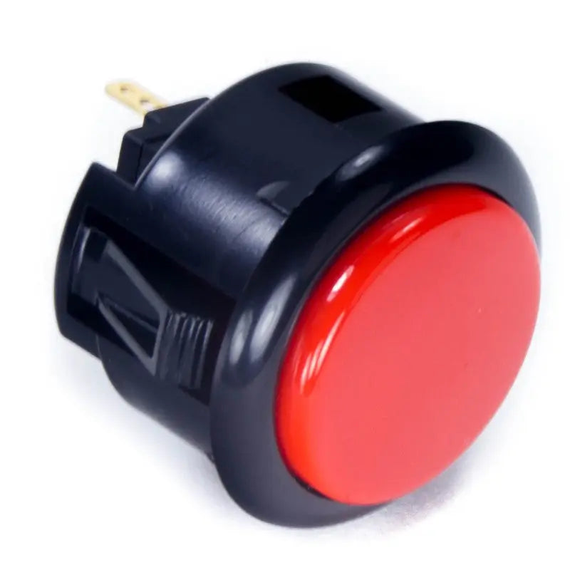 Sanwa OBSF-30 Snap-in Button - Black & Vermillion Sanwa