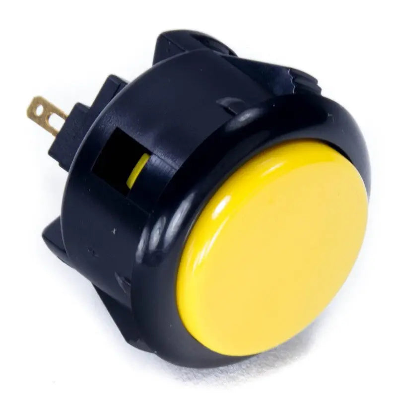 Sanwa OBSF-30 Snap-in Button - Black & Yellow Sanwa