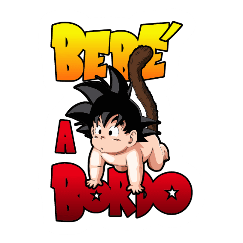 Pegatina Dragon Ball Goku Bebe Goku Familia