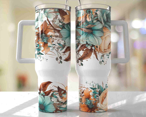 40oz Sublimation Tumblers - 5 Colors Available with Handles – TLC Ranch  Designs