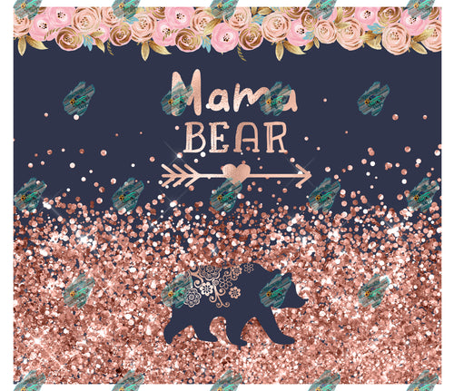 Mama Bear Tumbler Sublimation Design Graphic by pennelmark245291 · Creative  Fabrica