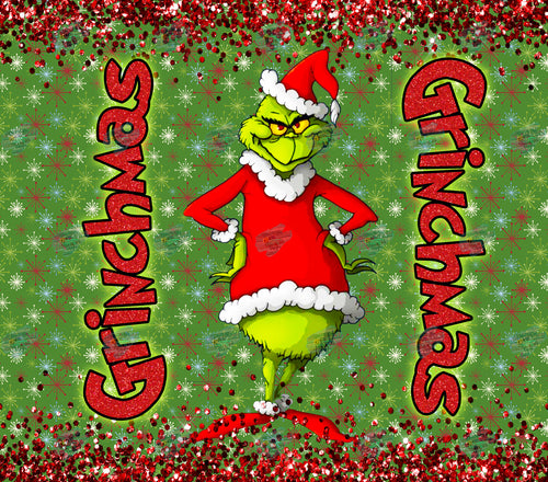 Grinch Face ready to press sublimation heat transfer – SubZero