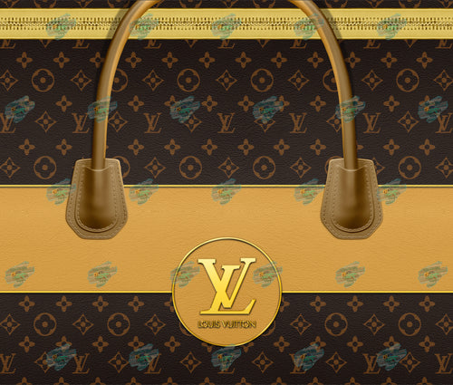LV Brown and Gold Tumbler Sublimation Transfer – Glitter N Glitz