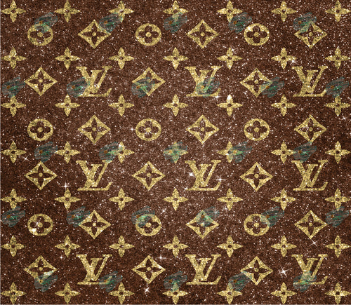 Brown and Gold LV Transfer Foil