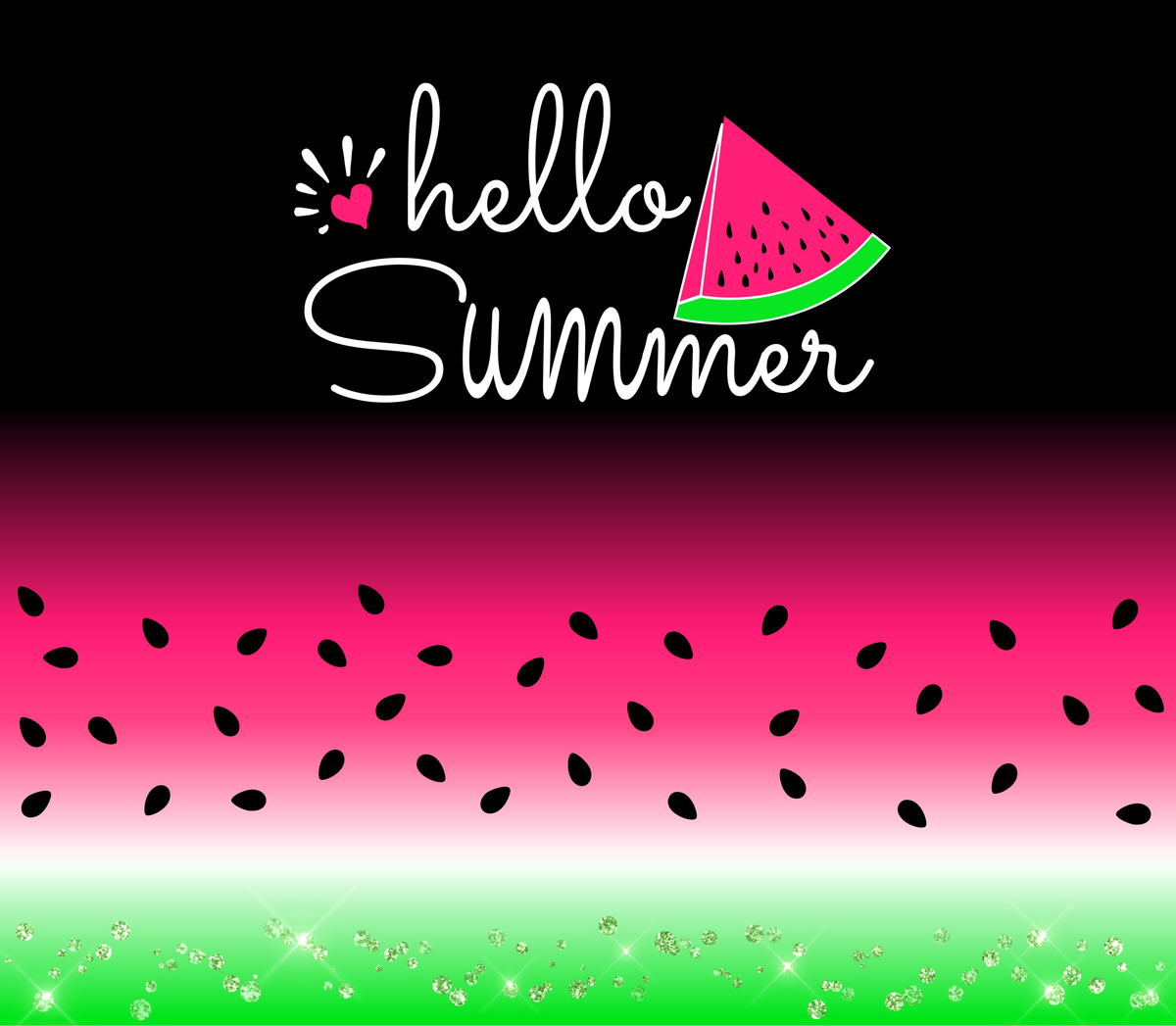 Hello Summer Tumbler Sublimation Transfer – Glitter N Glitz Designs