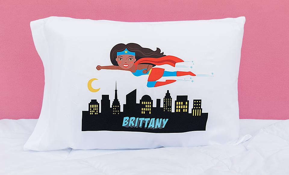 Personalized Pillow Cases Girl Hero Custom Pillow Cases Qualtry