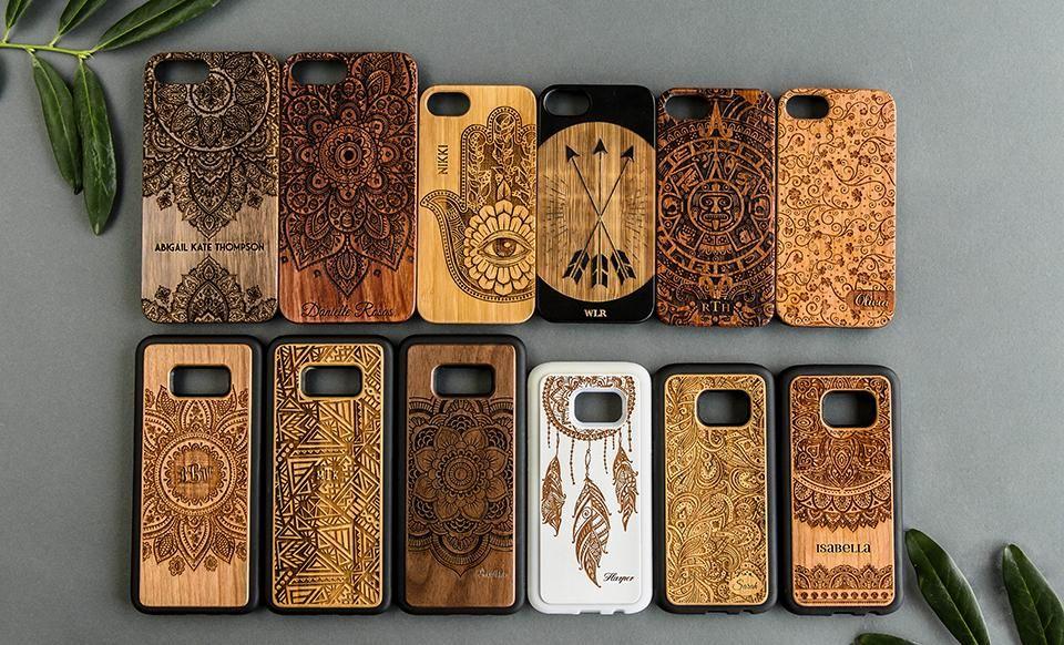 Personalized Wooden Phone Cases - Artistic Collection ...